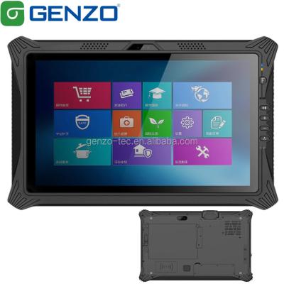 China GENZO Waterproof 10 Inch Tablet i5-8250U i7-8550U CPU 8GB RAM Industrial Rugged Windows 10 Tablet PC Pro With Barcode Scanner for sale