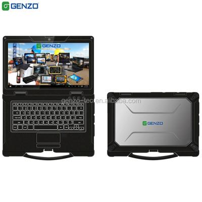 China 3G 2 Year Warranty 14 Inch Fully Industrial Rugged Sunlight Readable Military Laptop for sale