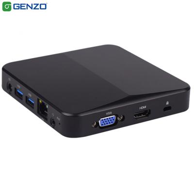 China GENZO Mini Terminal PC CPU Car Smart Industrial PC with Intel Gemini Lake J4115 Mini PC Windows10 with VGA RS232 RJ45 for sale