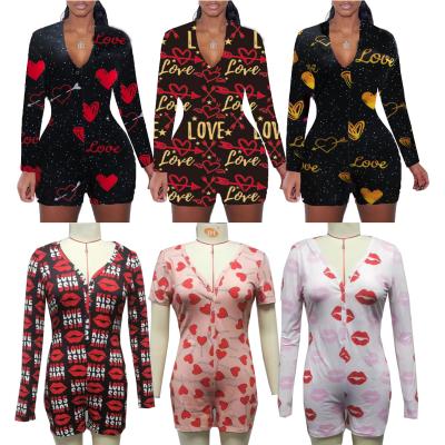 China Designer Sleep Nightwear Holiday Christmas Onesie QUICK DRY Custom Pajamas For Women for sale