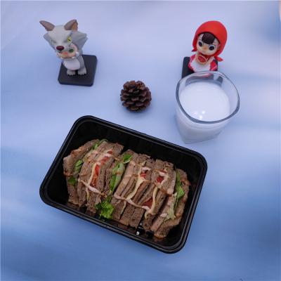 China Minimalist Plastic Food Containertake Disposable Container Food Box Round Disposable Food Container for sale