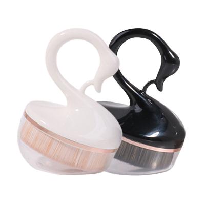 China Single Flat Foundation Brush Swan Magic No Trace Luxury Foundation Kabuki Liquid Foundation Makeup Brush for sale