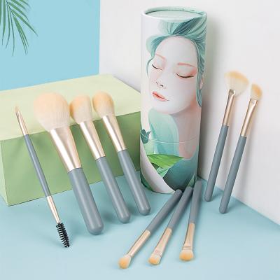 China Angular Blush Silicone Flat Rounded Bowl For Diy Nickel Makeup Brush Holder Contour Bag Gift Thick Empty Makeup Brush Set for sale