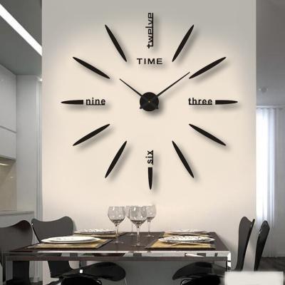 China Eclectic Mute Frameless Modern Design For Home Decoration Wall Clock Office Bedroom Living Room Digital Pendulum for sale