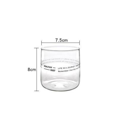 China High Borosilicate Drinking Cup Breakfast Milk Practical Minimalist Glass Home Cup Juice Cup for sale