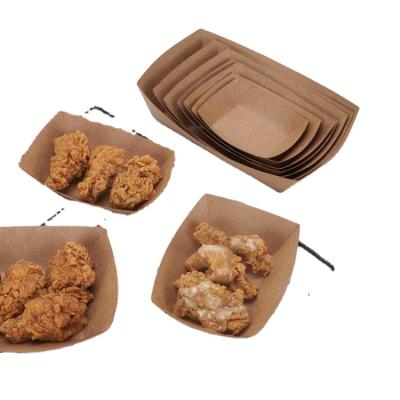 China Recyclable high quantity sales walmart recycle sealabke brown kraft paper salad bowls tray for food for sale