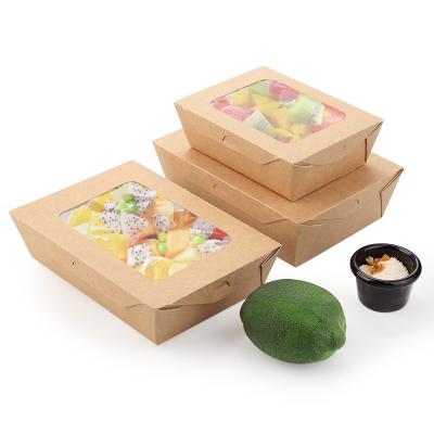 China High Quantity Recyclable Recycle To Custom Design 5lb Disposable Kraft Paper Food Packaging Tray With Lid for sale