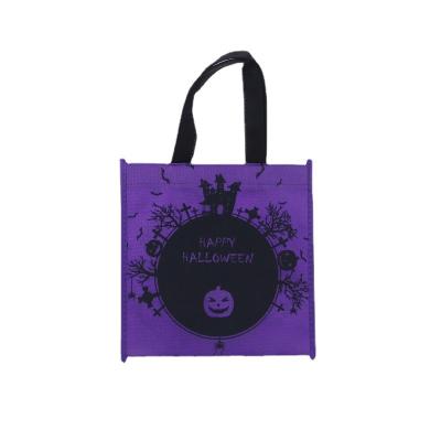 China BIODEGRADABLE Wholesale Trick Or Treat Halloween Eco-friendly Laminated Nonwoven Shopping Bag For Party for sale