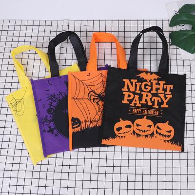 China Logo Party Gift Halloween Packaging printable cheap wholesale BIODEGRADABLE laminated non woven shopping bags for sale