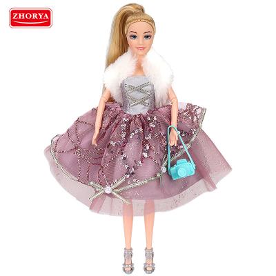 China New cute 11.5 inch mini zhorya fashion doll toy set including clothes and accessories toys girls for sale