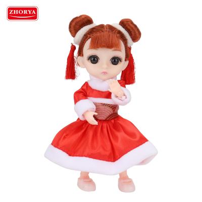 China Lovely Fashion Factory Price OEM Mini Zhorya Wholesale Girl Dolls Pretty Asian Movable Plastic Christmas Girl Ball Dolls f for sale