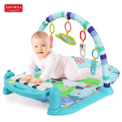 China High Quality Modern Cartoon Blanket Foldable Infant Kids Kids Activity Mat Baby Sleep Piano Music Play Mat Newborn Soft Gym for sale