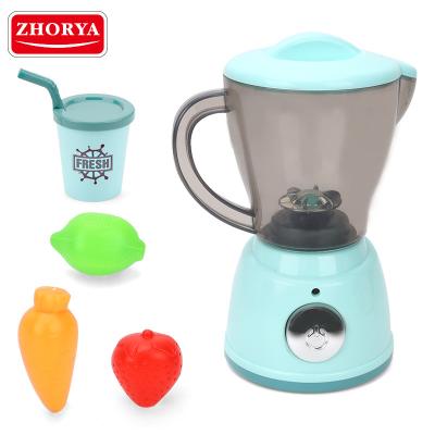 China Zhorya Non-Toxic Light Juicer Costume Healthy Baby Kid Pretend Play Food Kitchen Cook Toy Set for sale