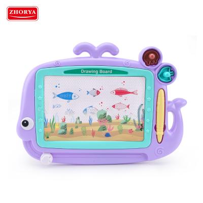 China Eco-friendly Material Kids Color Kid Cartoon Writing Drawing Board Portable Educational Magnetic Toy Erasable Baby for sale