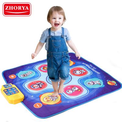 China Educational Toy Zhorya 5 Game Modes Including 3 Challenge Levels Dance Protective Kids Music Dance Mat for sale