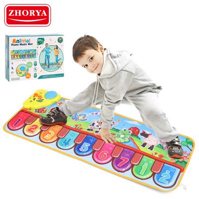 China Universal Toy Zhorya Floor Musical Mat Baby Piano Music Floor Mat Educational Piano Gymnasium Dance Mat for sale