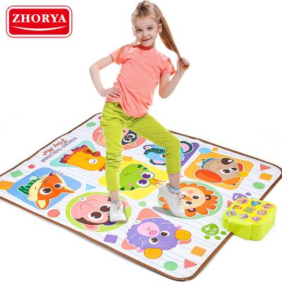 China Toy Zhorya 5 Modes Electronic Play Musical Dance Light Up Mats Piano Music Toy Baby Play Mat for sale