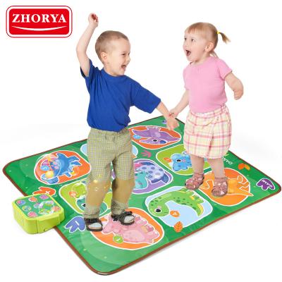 China Toy Zhorya Early Education Toy Light Music Dancing Playmat Kids Educational Play Mat for sale