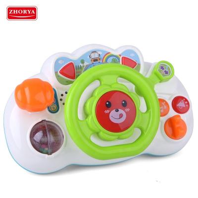 China With light music gear shift set simulation design toy smart steering wheel for car seat for sale