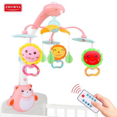 China 2020 High Quality Shape Sunflower Customized Shape Educational Toy Crib Bell Baby Toy Baby Rattle Shaking Bell for sale