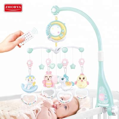 China High Quality Sleep Music Soothe Restless Emotions Crib Bell with Projector Crib Bell Musical Mobile Toy for sale