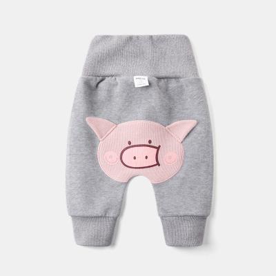 China Color Fade Proof Fashion Spring Unisex High Waist Belly Baby PP Cute Pants Elastic Cute Cartoon Pants for sale