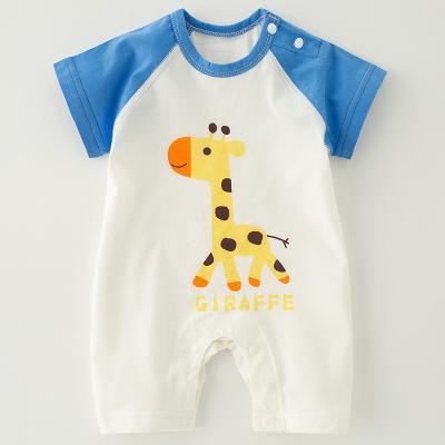 China One-Piece Crawling Lovely Baby Onesie Summer Cotton Baby Clothes Romper Bag Slim Newborn Short Sleeve Pet Clothes for sale