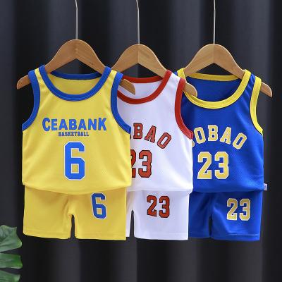 China Basketball sports summer set two-piece breathable sleeveless many color skin unisex sports vest suit for sale