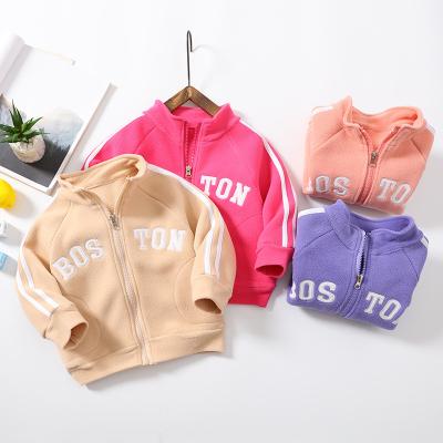 China New Come Plus Size Most Popular Fleece Jacket Logo Long Sleeve Jacket Custom Made Wholesale For Kid Boys Girls for sale