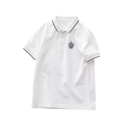 China Korean version anti-shrink version summer unisex lapel short-sleeved T-shirt boys polo shirt custom made for sale