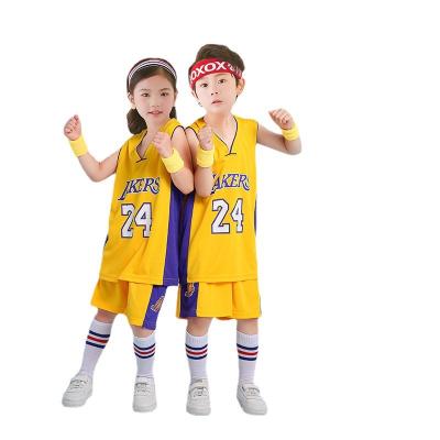 China Breathable Summer Boys Basketball Sportswear Competition Vest Basketball Clothes Training Children's Clothes for sale