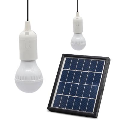 China Modern Wholesale Solar Lights With 2 Pcs Solar Bulbs Ceiling Lights With String for sale