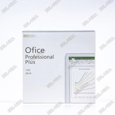 China 32 Bit 64 Bit Officee 2019 Professional Plus dvd box Officee 2019 Pro Plus Main Board Fpp Key Officee 2019 Plus Pro Box for sale