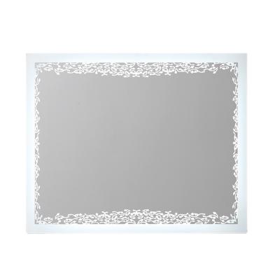 China Luminous Wall Mounted Bathroom Vanity Top Mirror Frameless LED Backlit Lighted Factory Price Hotel Home for sale