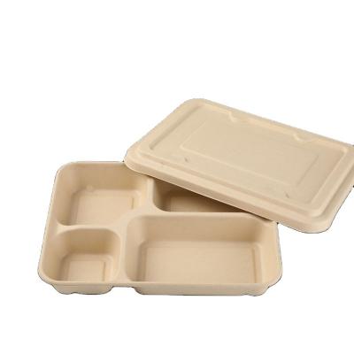 China China Modern Meal Prep Food Manufacturer Packaging 2/3/4/5/6 Compartment Food Container With Lid Take Out Disposable Lunch Bento Box for sale