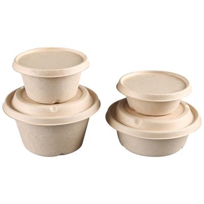 China Contemporary Boxes With Bento Compartment Compartments Environment Protection Bagasse Takeout Biodegradable Plant Disposable Food Lunch Box for sale