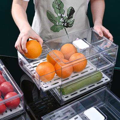 China Freshness Preservation Kitchen Refrigerator Storage Box Frozen Food Matching Transparent Sealed Box Fresh-keeping Box With Lid for sale