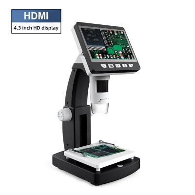 China Portable 4.3inch LCD1000X 2MP Digital TV Support Microscope Camera For Electronics Repair Inskam 306 for sale