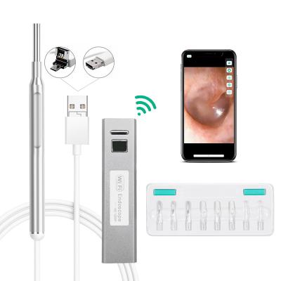 China Inskam IP67 wifi 3.9mm Ear Cleaning Otoscope with 6pcs LED Adjustable Endoscope Ear Inspection Scope Camera Inskam210 for sale