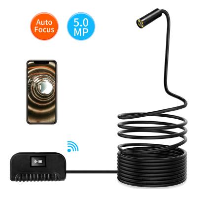 China Waterproof / WiFi Camera Snake Cable 5MP 11.2mm 1944P 3.5m Auto Focus Borescope Waterproof Hard Inspection Camera for sale