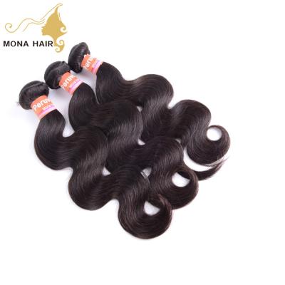 China Good No Chemical Processing 100% Real Girl Hair Yaki Peruvian Body Wave Hair for sale