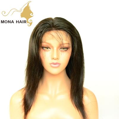 China Best Curl Swinger Selling Natural Hairline Straight 5 Lace Closure Wig for sale