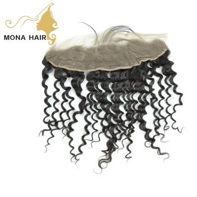 China Swiss Lace Mona Hair Supplier Top Selling Indian Curly Hair Extension Headband for sale