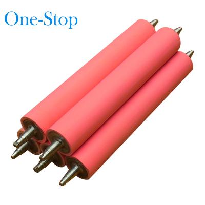 China Wear Resistant Polyurethane Rubber Roller Logistics Conveyor Line For Plotting Processing Custom Industrial Rubber Rollers for sale