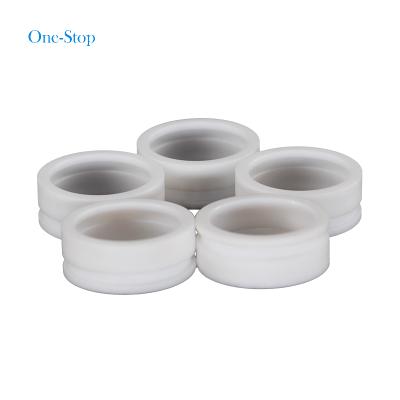 China CNC high density white plastic pom bushing low friction delrin bush self-lubricating nylon guide bushing for sale