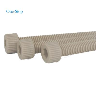 China Pan Custom Design Peek Nippon Screws OEM Precision Peek Socket Countersunk Plastic Hex Screws for sale