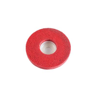 China Grinding For Metal China Wholesale 100-125mm Wheel Polishing Wheel Nylon Non Woven Disc For Metal Polish for sale