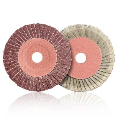 China Workpiece Edges Polishing Factory Custom Metal Flap Polishing Disc Wheel Discs Flower Shape Abrasive Flap Disc For Stainless Steel for sale