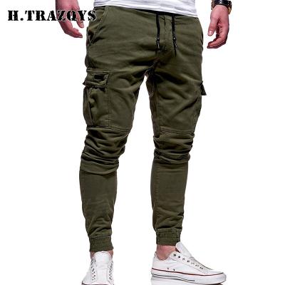 China Wholesale Custom Drawstring Design Men's Multi Pocket Anti-Wrinkle Casual Pants High Quality Men's Pants for sale