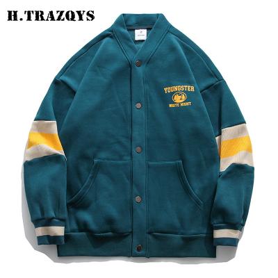 China 2021 new product logo jackets QUICK DRY color contrast printing custom pockets cardigan men's jackets for sale